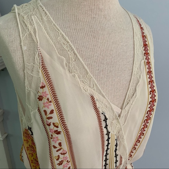 Anthro boho maxi dress NEW by ASTR The Label, Millie Floral Dress ivory print - Picture 6 of 13